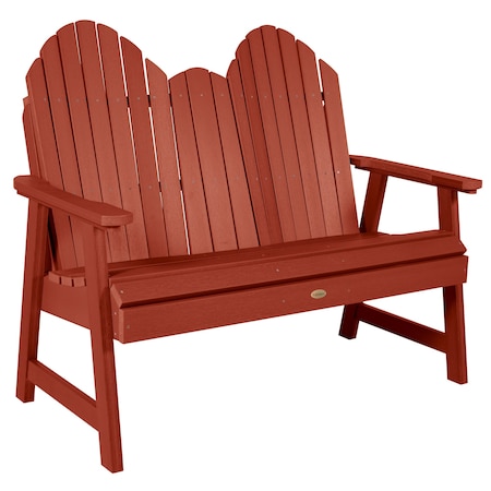 Highwood Usa 4ft Hamilton Dining Height Bench Outdoor Furniture for Patio, Backyard, Garden AD-BEN-HM1-RED